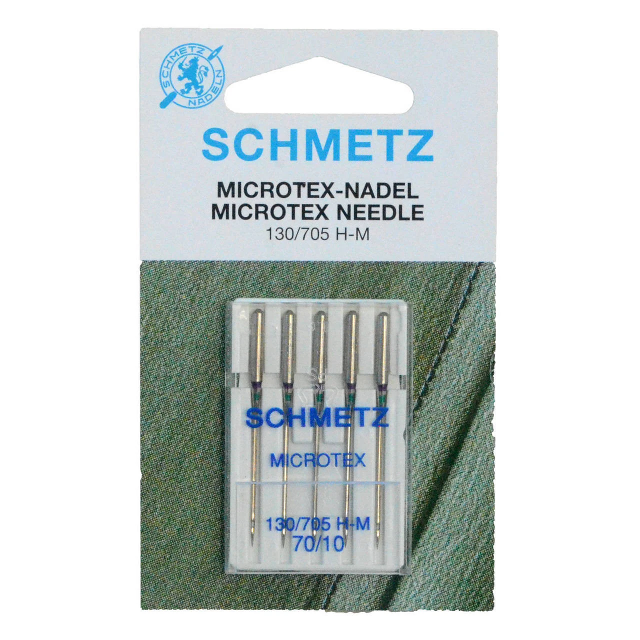 Schmetz Microtex Sharp Sewing Machine Needles Size 70/10 Pack of 5