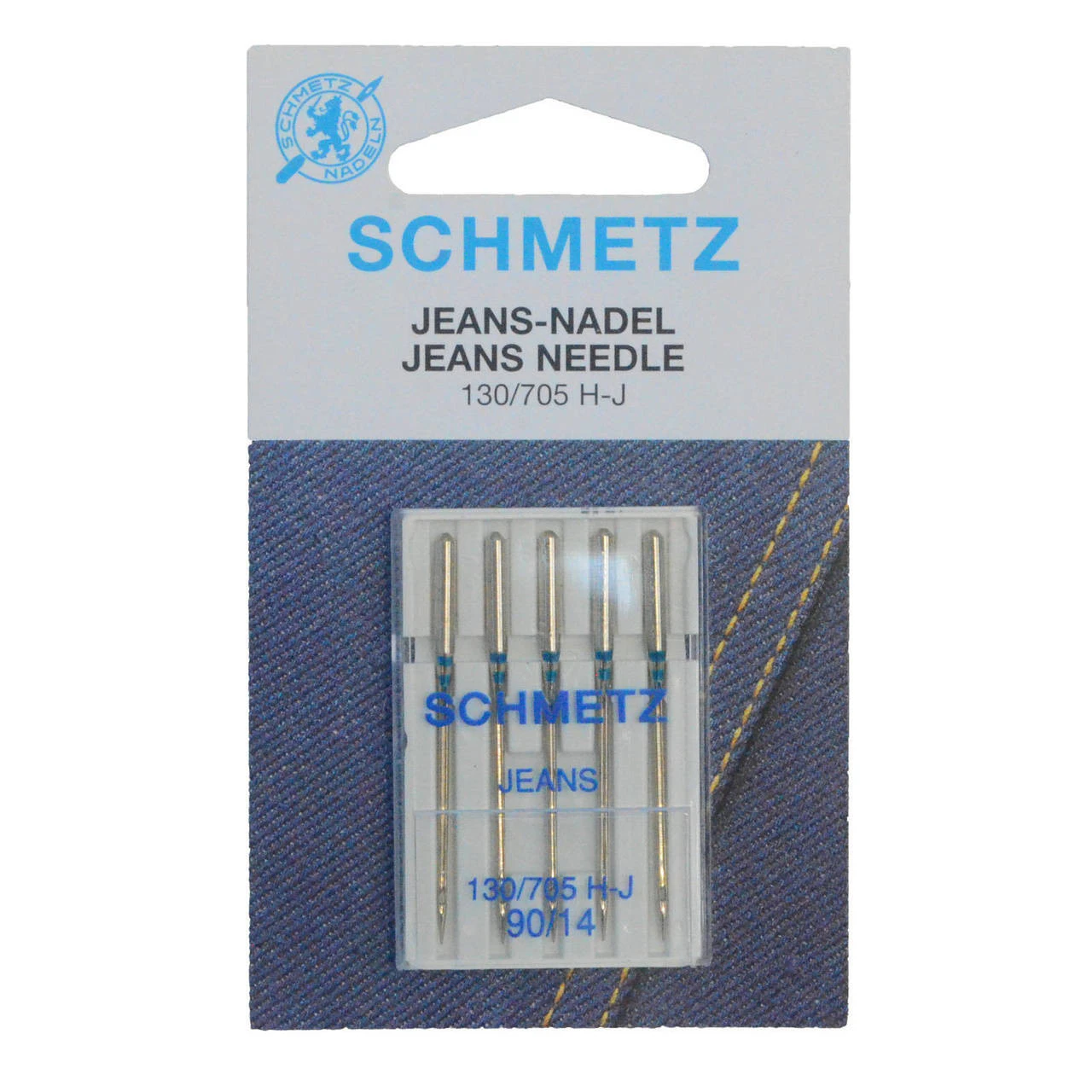 Schmetz Jeans Sewing Machine Needles Size 90/14 Pack of 5