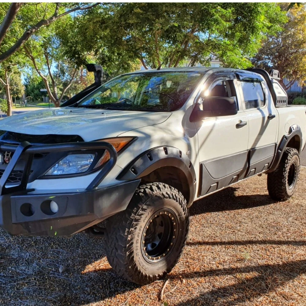 Mazda BT50 2012-2017 Slimline Jungle Fender Flares Black Guards ABS Plastic