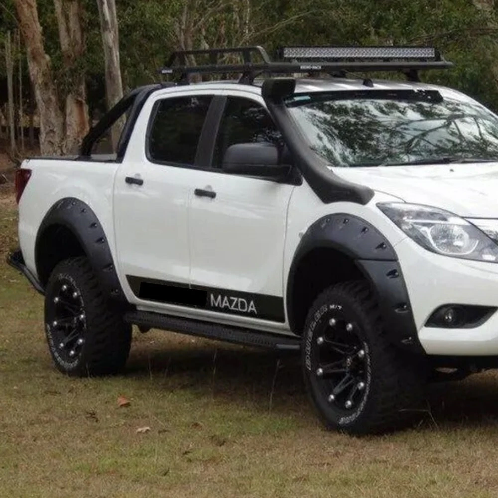 Mazda BT50 BT-50 2012 - 2017 Black Fender Jungle Flares Wheel Arch BT