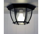 Highgate DIY Under Eave | Traditional Style Outdoor CTC Ceiling Light in Black or White - Black