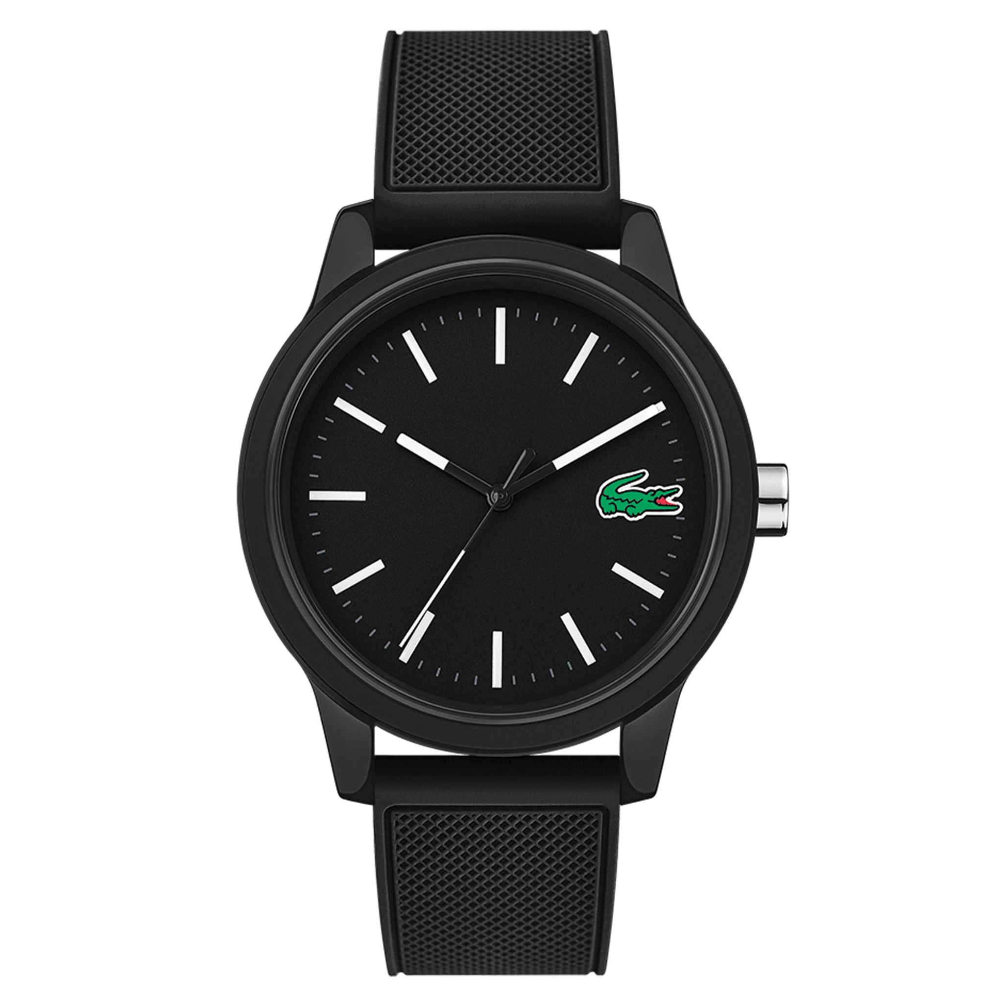 Lacoste 12.12 Black Silicone Men's Watch - 2010986