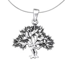 Sterling Silver Tree of Life  Pendant Necklace