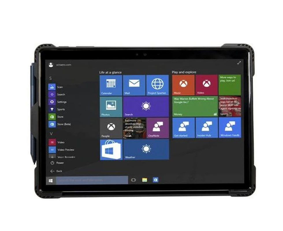 TARGUS SAFEPORT RUGGED CASE W/HAND STRAP FOR SURFACE PRO 6/PRO 5/PRO 4 - GREY/BLACK