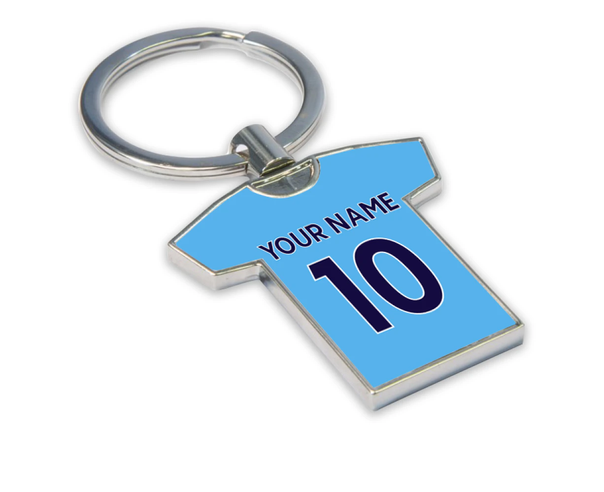 Personalised Man City Key Ring