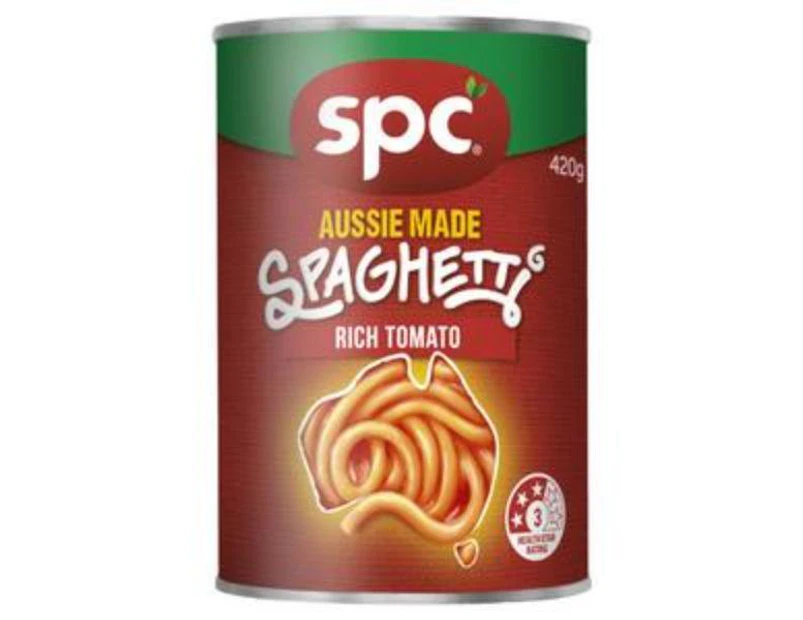 12 X Spc Spaghetti In Rich Tomato Sauce 420G