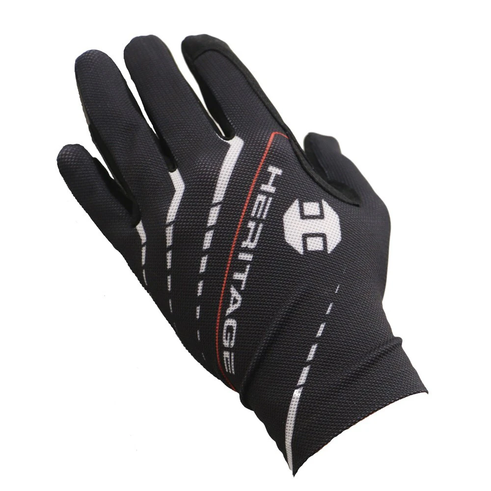 Heritage Solara Gloves Equestrian Riding Gloves Touch Screen Friendly Black - Black