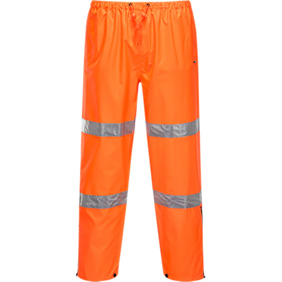 Huski Mens Tarmac Hi Vis Trousers Pants High Visibility Safety Pants - Orange