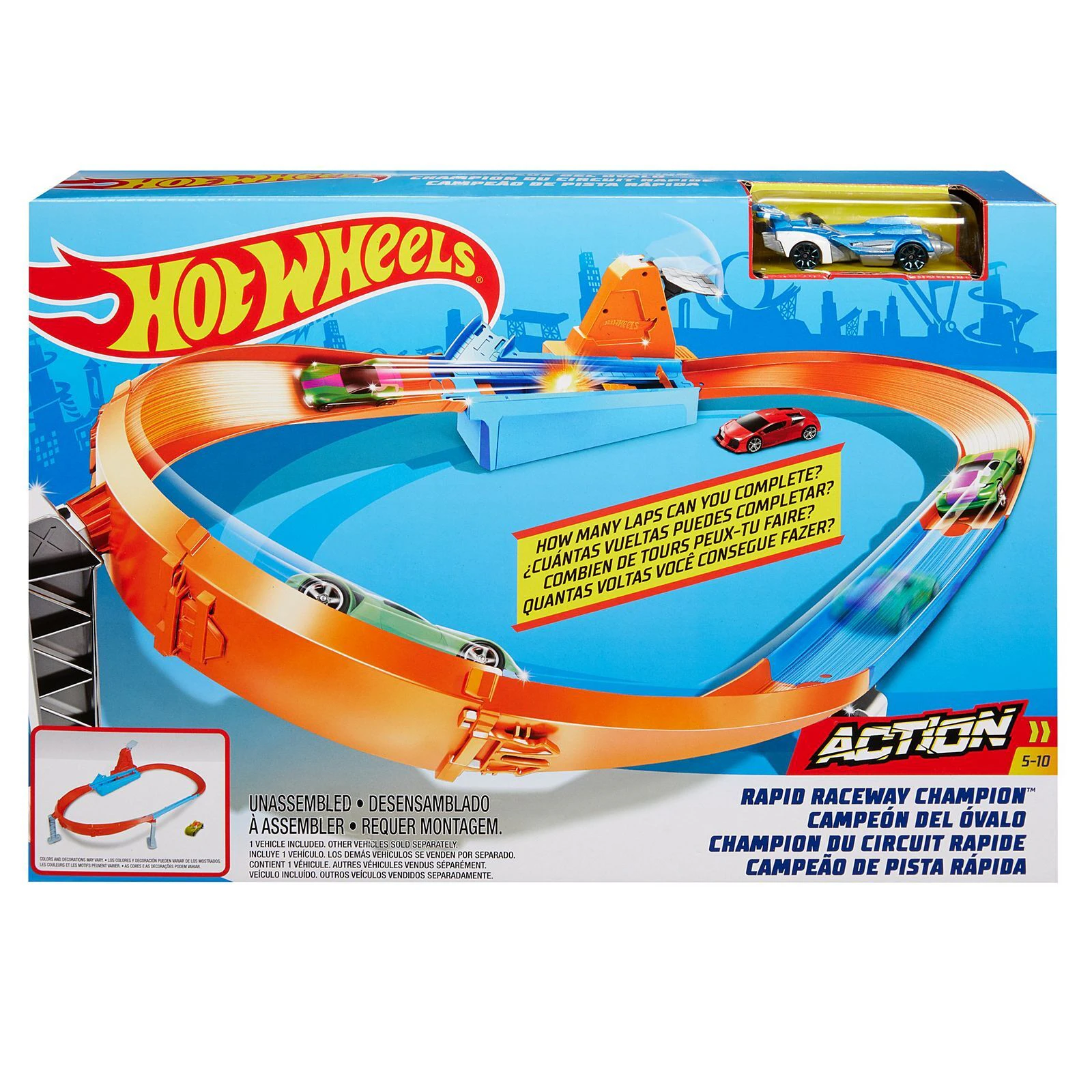 Hot Wheels Action Rapid Raceway Champion