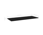 vidaXL Bookshelf Boards 4 pcs Black 100x40x1.5 cm Engineered Wood