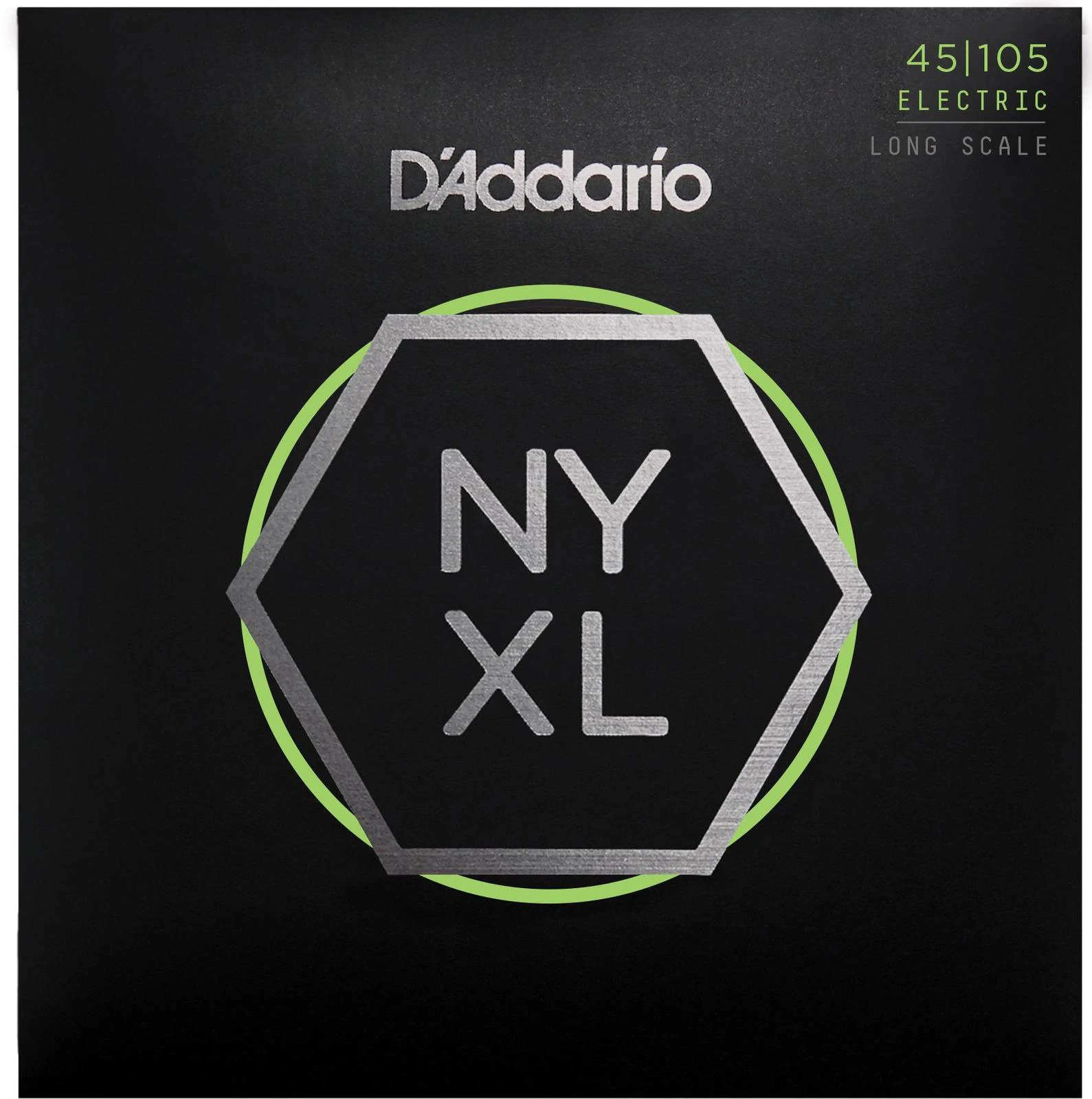 D'Addario NYXL45105 Nickel Wound Bass Guitar Strings, Light Top - Med Bottom, 45-105, Long Scale