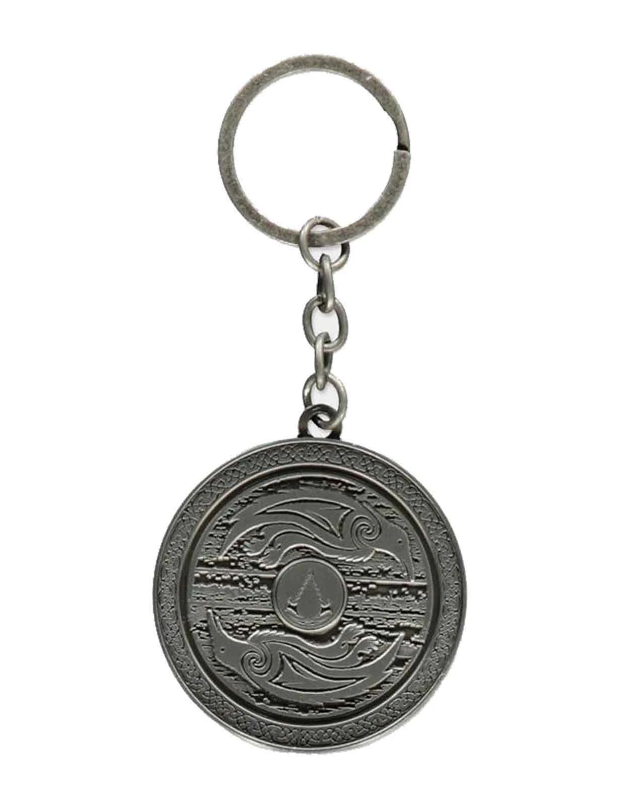 Assassins Creed Valhalla Keychain Keychain 3D Shield Logo  Official Metal