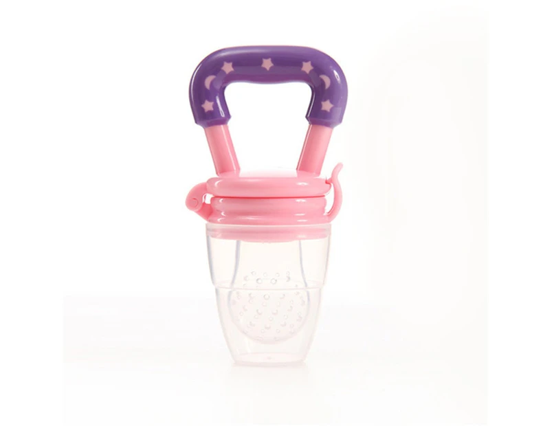 Baby New Pacifier Fresh Food Nibbler Feeder Newborn Safety Feeding Nipple  - Purple