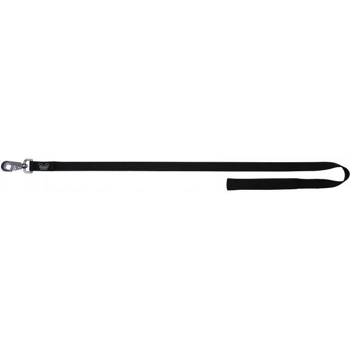 Black Soft Padded Dog Lead - 25mm x 122cm (Prestige Pet Leash)