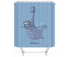 Happy Loch Ness Monster Shower Curtain