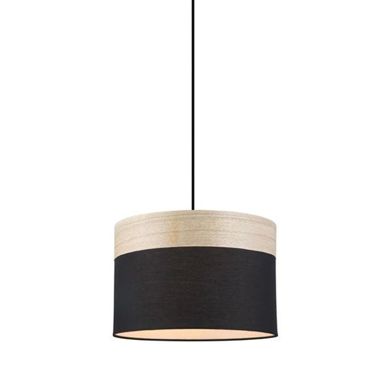 Tambura Pendant Light in Black or White (Small, Medium or Large) - Medium (Black)