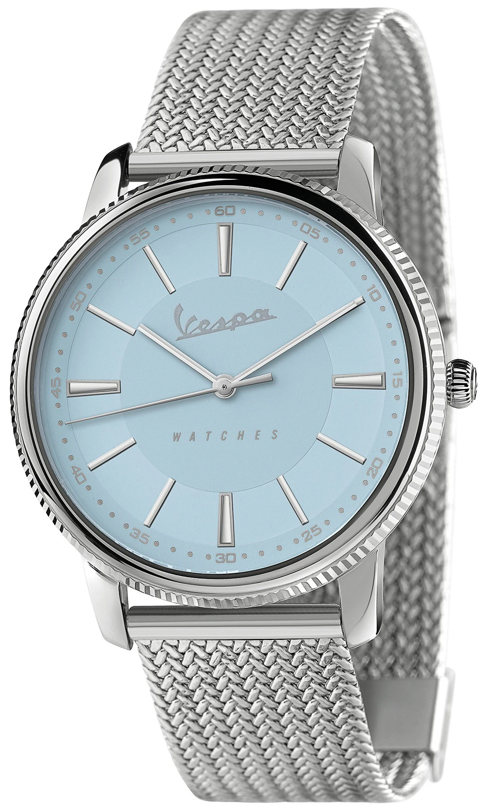 Vespa heritage Mens Analog Japanese quartz Watch with Stainless Steel bracelet Blue