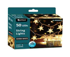 Sansai 50 LED Battery Star Decorative/Christmas String Lights Warm White