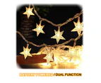 Sansai 50 LED Battery Star Decorative/Christmas String Lights Warm White