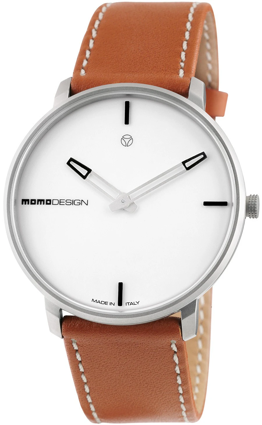 Momodesign essenziale heritage Mens Analog Swiss quartz Watch with Synthetic leather bracelet White