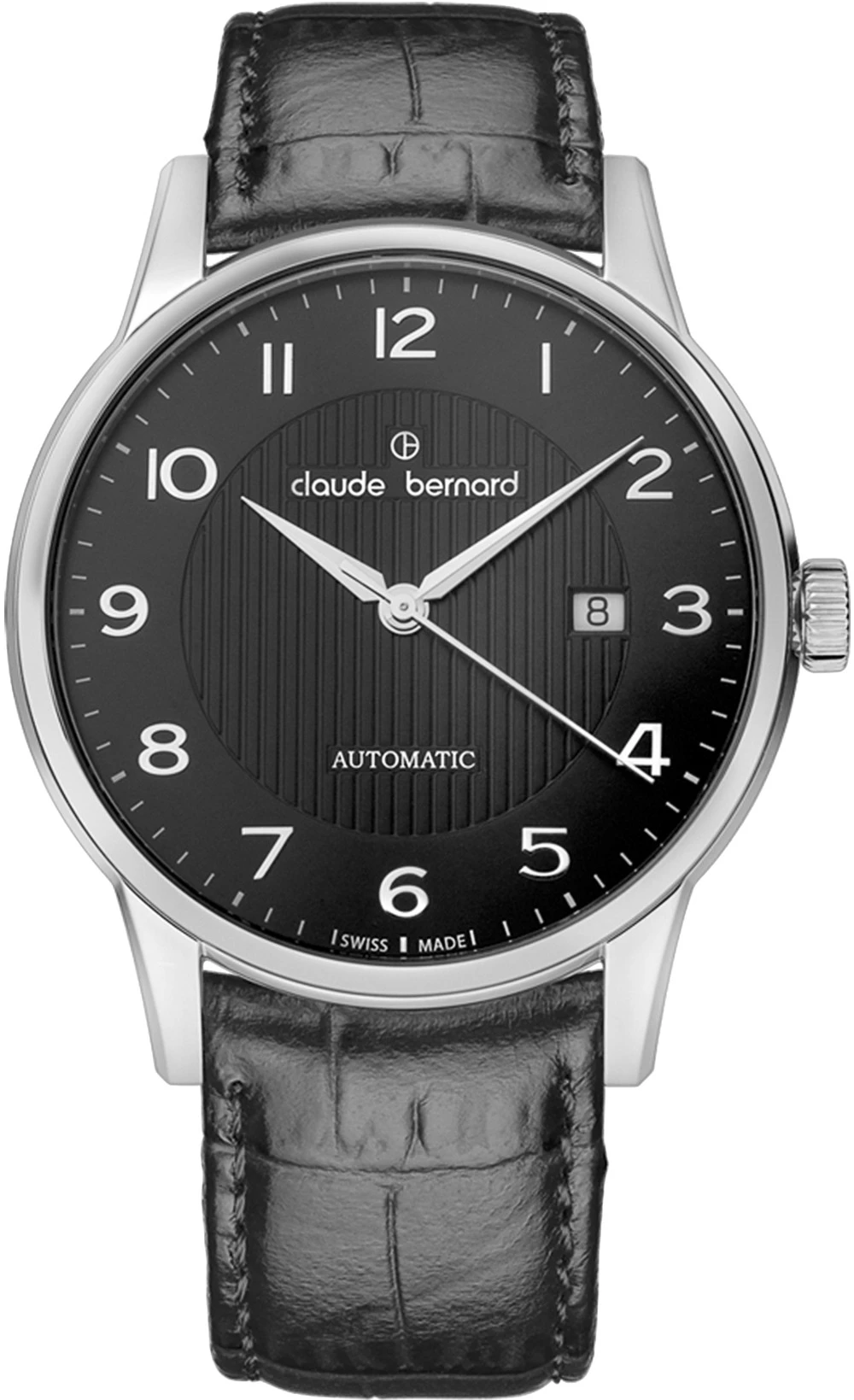 Claude bernard sophisticated classics Mens Analog Swiss automatic Watch with Leather bracelet Black