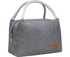 Lunch Bag Insulated Lunch Box for Office Work Picnic School Beach Travel,Grey