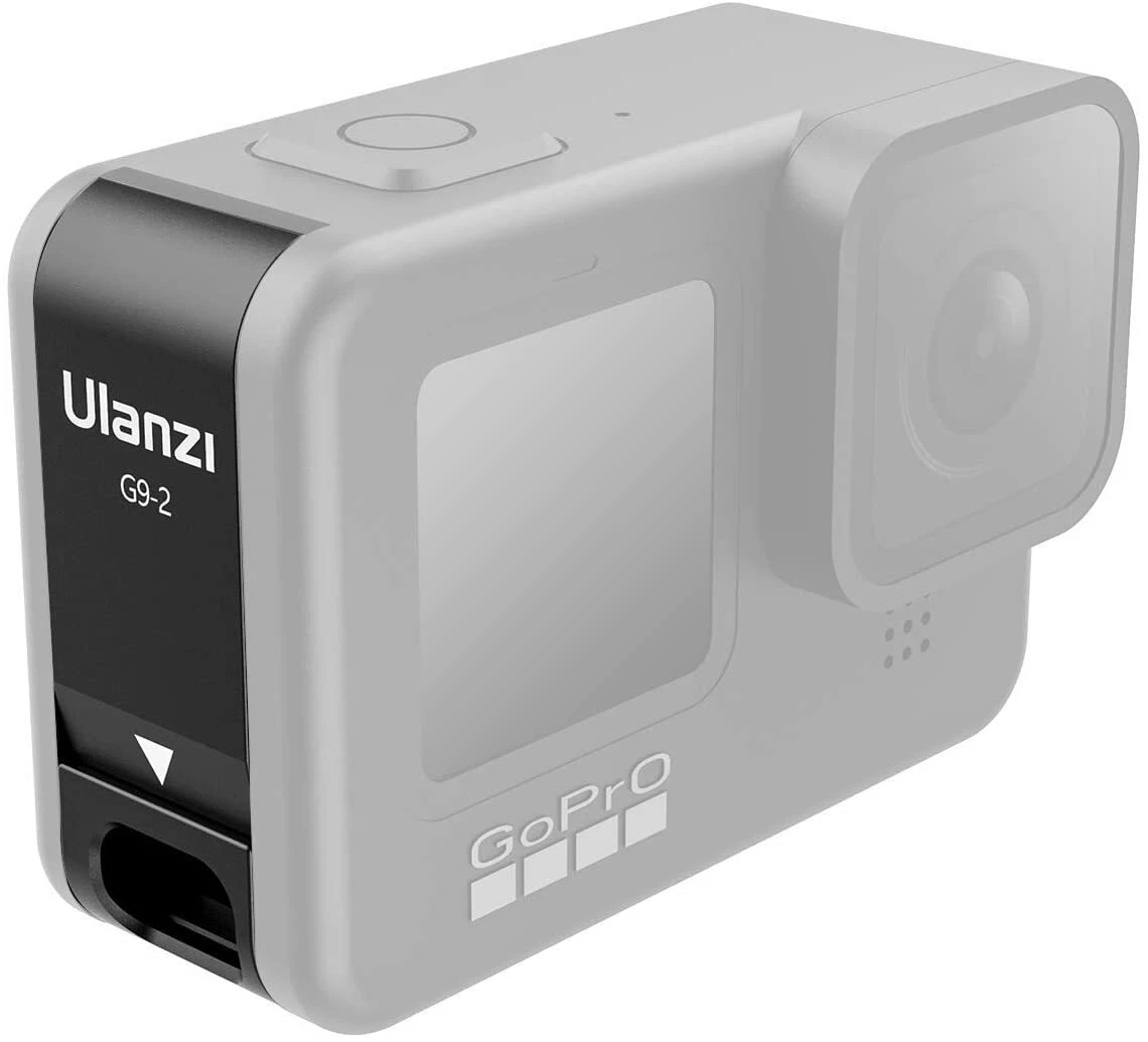 ULANZI G9-2 Aluminium Open Door/Battery cover for GoPro HERO9/10/11 Black/12 | Allows Cable Entry to USB Port