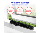 Lockable Window Winder [Color: Black]