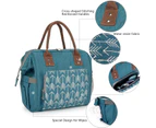 Insulated Lunch Bag Reusable Freezable Tote Lunch Bag Organizer,Blue