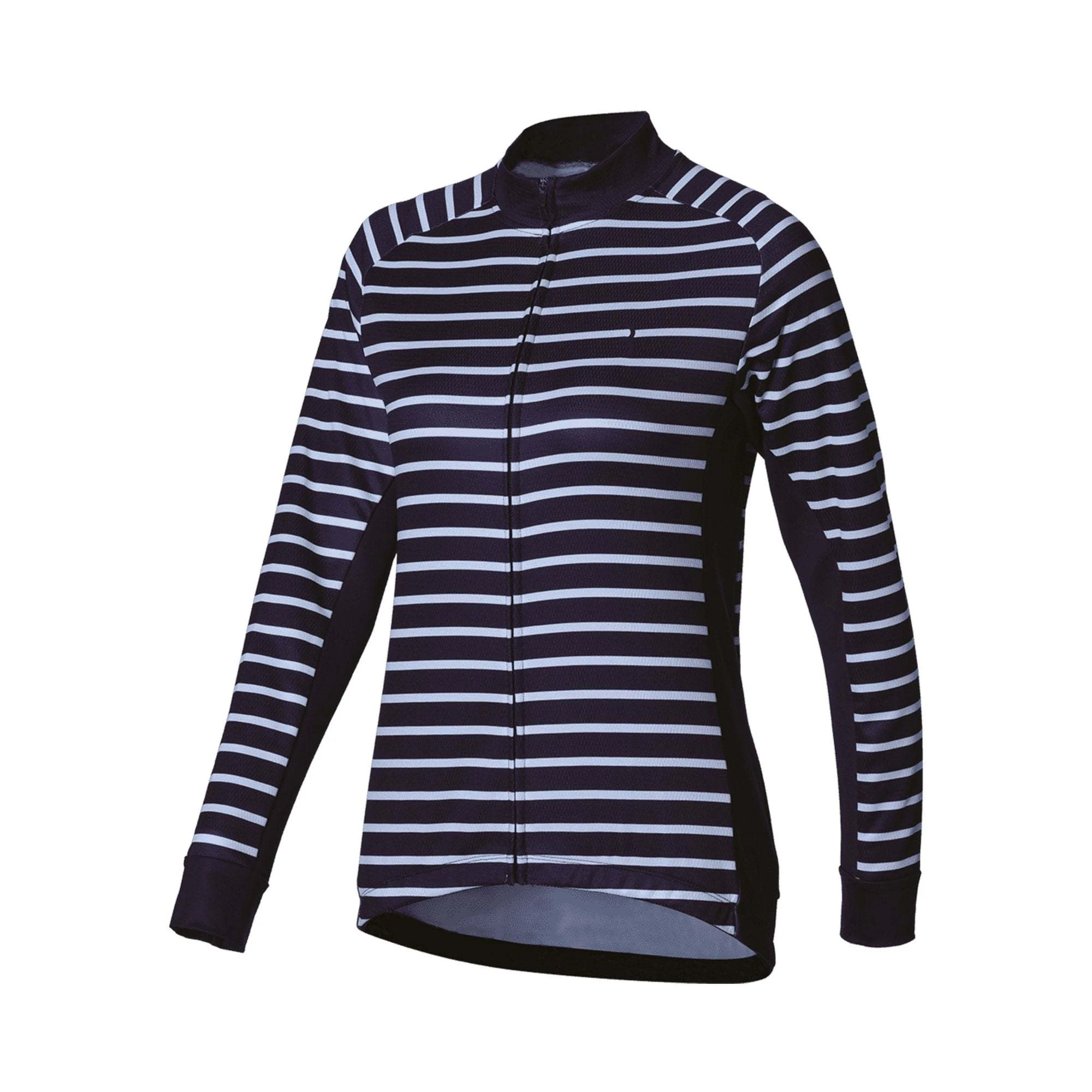 BBB Omnium LS Womens Jersey - Navy Stripes