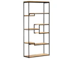 vidaXL Bookcase 80x30x180 cm Rough Mango Wood