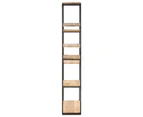 vidaXL Bookcase 80x30x180 cm Rough Mango Wood