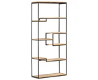 vidaXL Bookcase 80x30x180 cm Rough Mango Wood