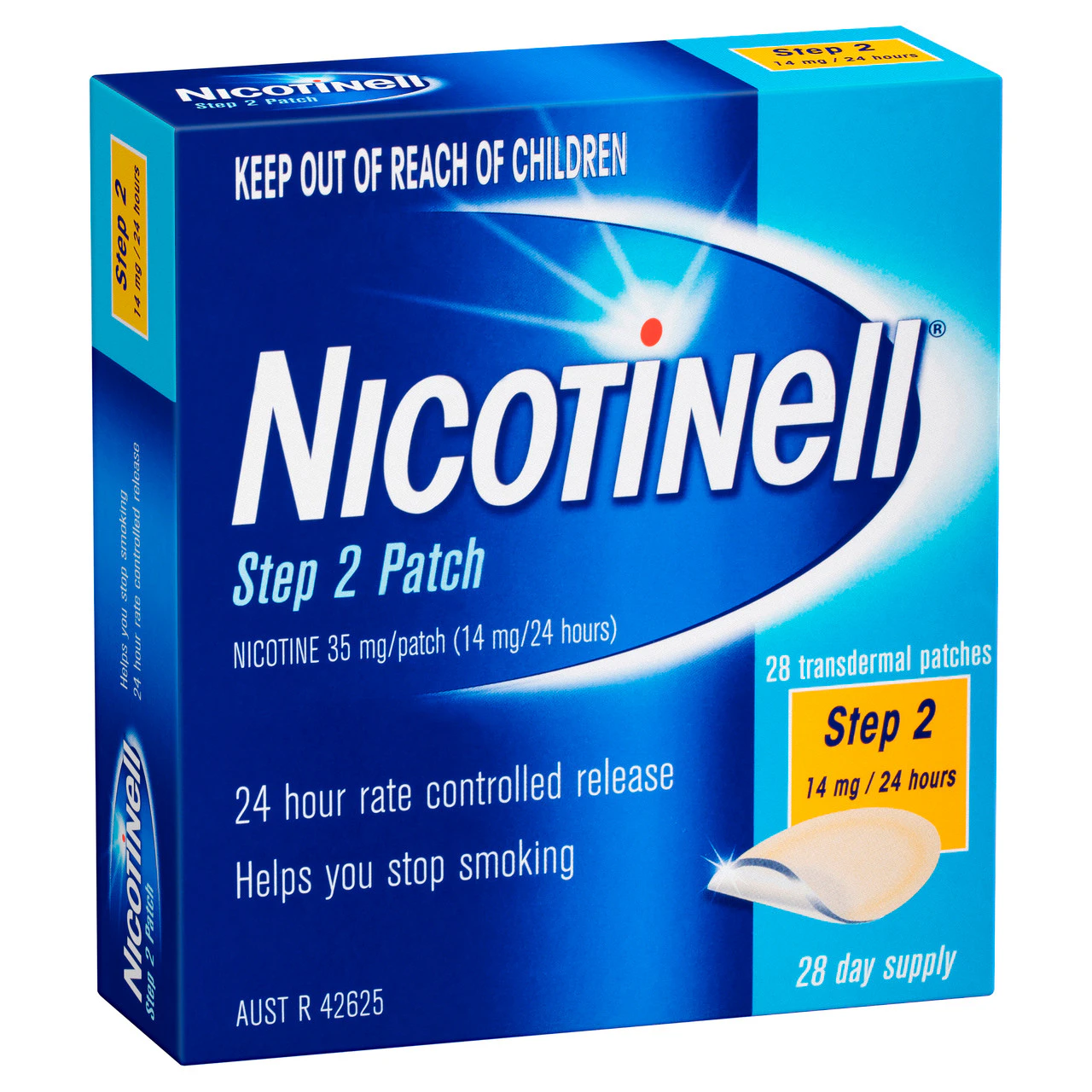 Nicotinell Stop Smoking Step 2 Patch 14mg 28 Pack