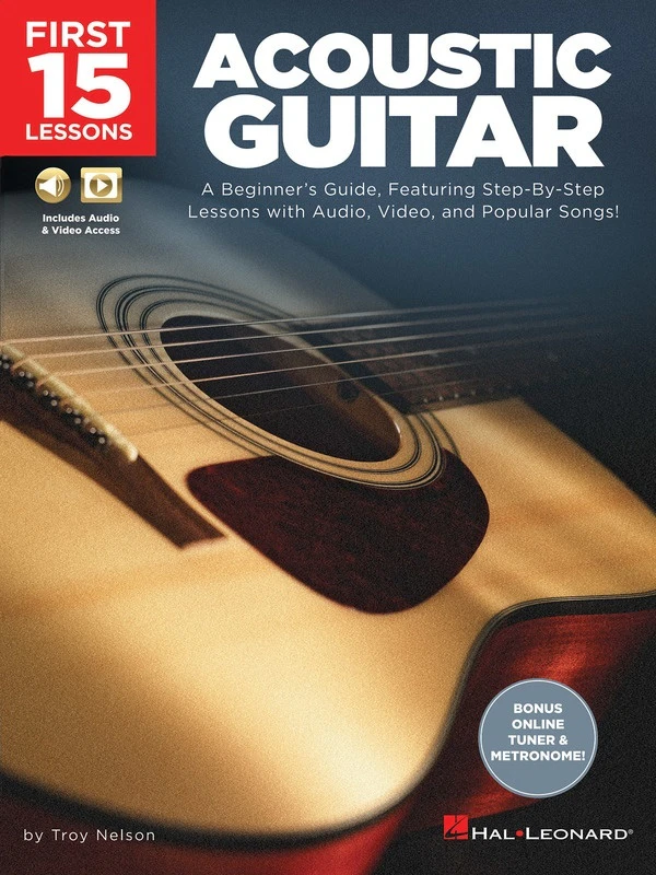 First 15 Lessons Acoustic Guitar Book/Online Media (Softcover Book/Online Media)