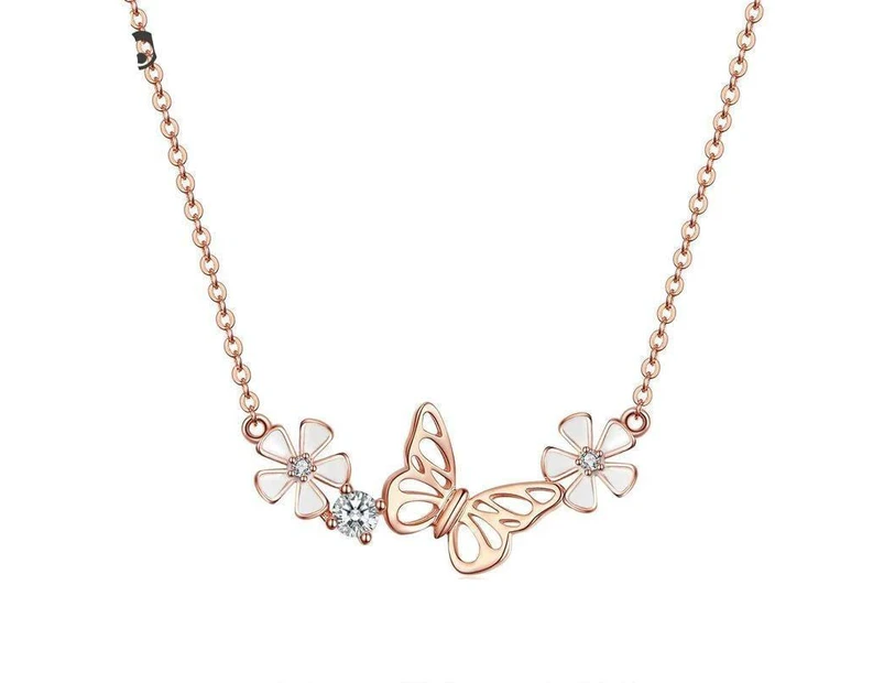 Rose Gold Butterfly Necklace