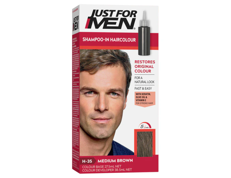 Just For Men Shampoo-In Haircolour Medium Brown