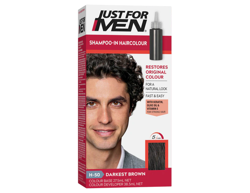 Just For Men Shampoo-In Haircolour Darkest Brown