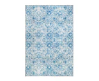 Mozaic Tiles Blue Designer Area Rug