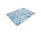 Mozaic Tiles Blue Designer Area Rug