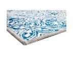 Mozaic Tiles Blue Designer Area Rug