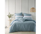 Wellington Quilt Cover Set (Soft Blue) - King