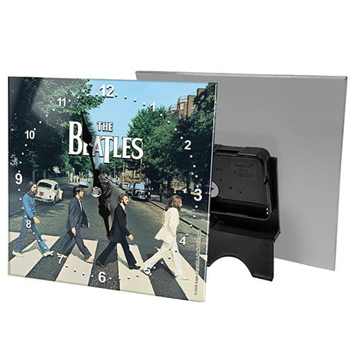 The Beatles Abbey Road Analogue Glass Clock