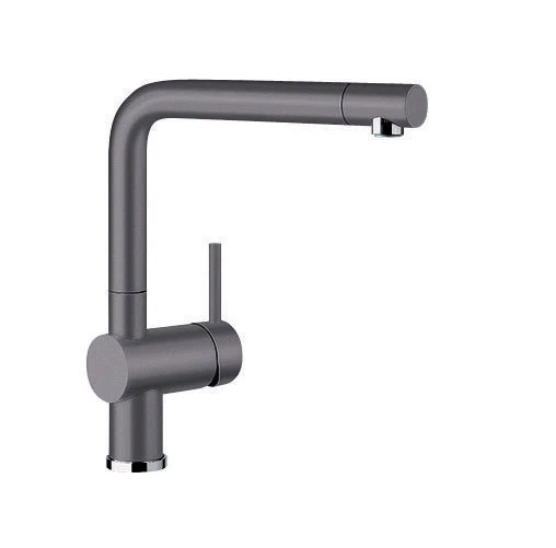 Blanco Rock Grey 140o Swivel Spout Pull Out Mixer Tap LINUSSG 521507