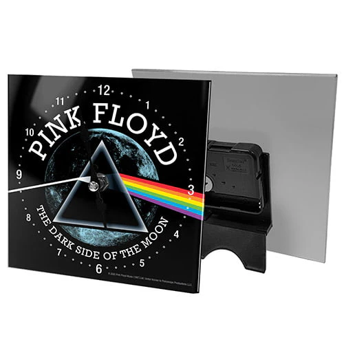 Pink Floyd Dark Side Analogue Glass Clock