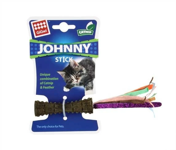 Gigwi Johnny Stick Catnip With Colour Paper Interactive Cat Toy