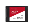 Western Digital WD Red SA500 2TB 2.5 inch SATA NAS SSD 24 7 560MB s 530MB s R W 95K 85K IOPS 1300TBW 2M hrs MTBF 5yrs wty(LS WDS200T2R0A)