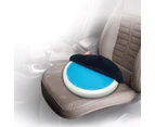 Vistara Swivel Gel Soft Cooling Memory Foam Circular Chair/Seat Cushion 40x8cm