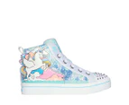 Skechers Girls' Twinkle Toes: Twi-Lites 2.0 Enchanted Unicorn Sneakers - Blue/Multi