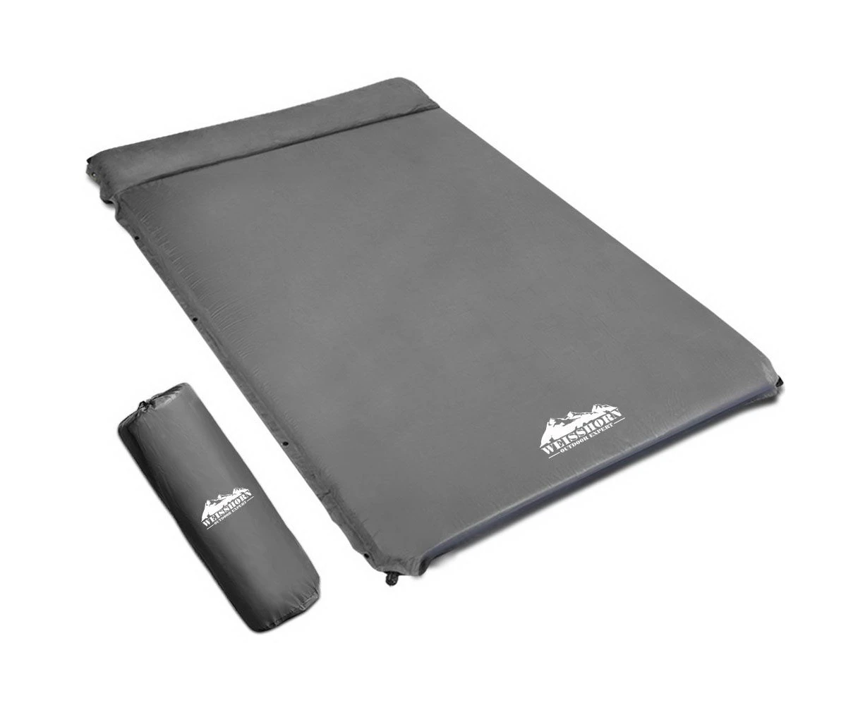 Weisshorn Double Size Self Inflating Mattress - Grey